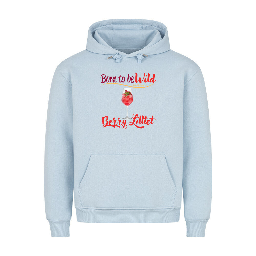 Born to be Wild Berry Lillet - Ladys Hoodie Babyblau