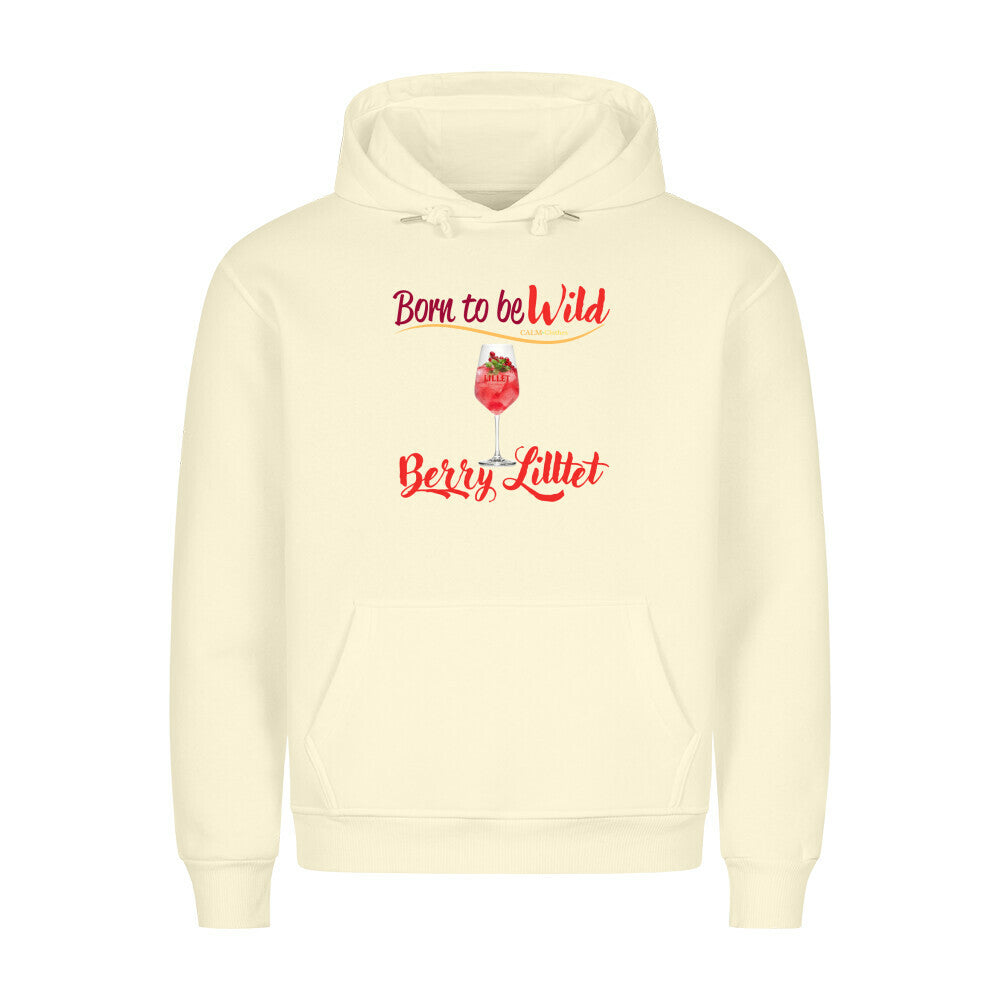 Born to be Wild Berry Lillet - Ladys Hoodie Beige