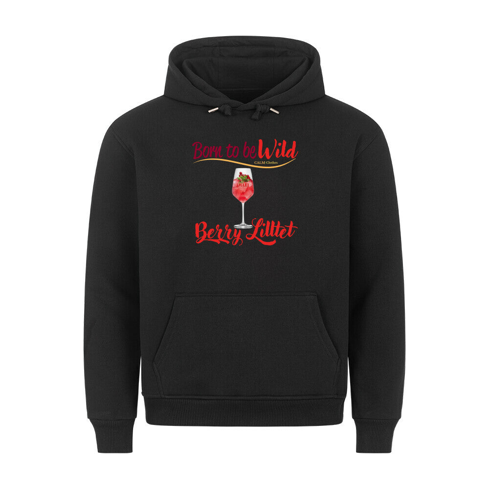 Born to be Wild Berry Lillet - Ladys Hoodie Schwarz