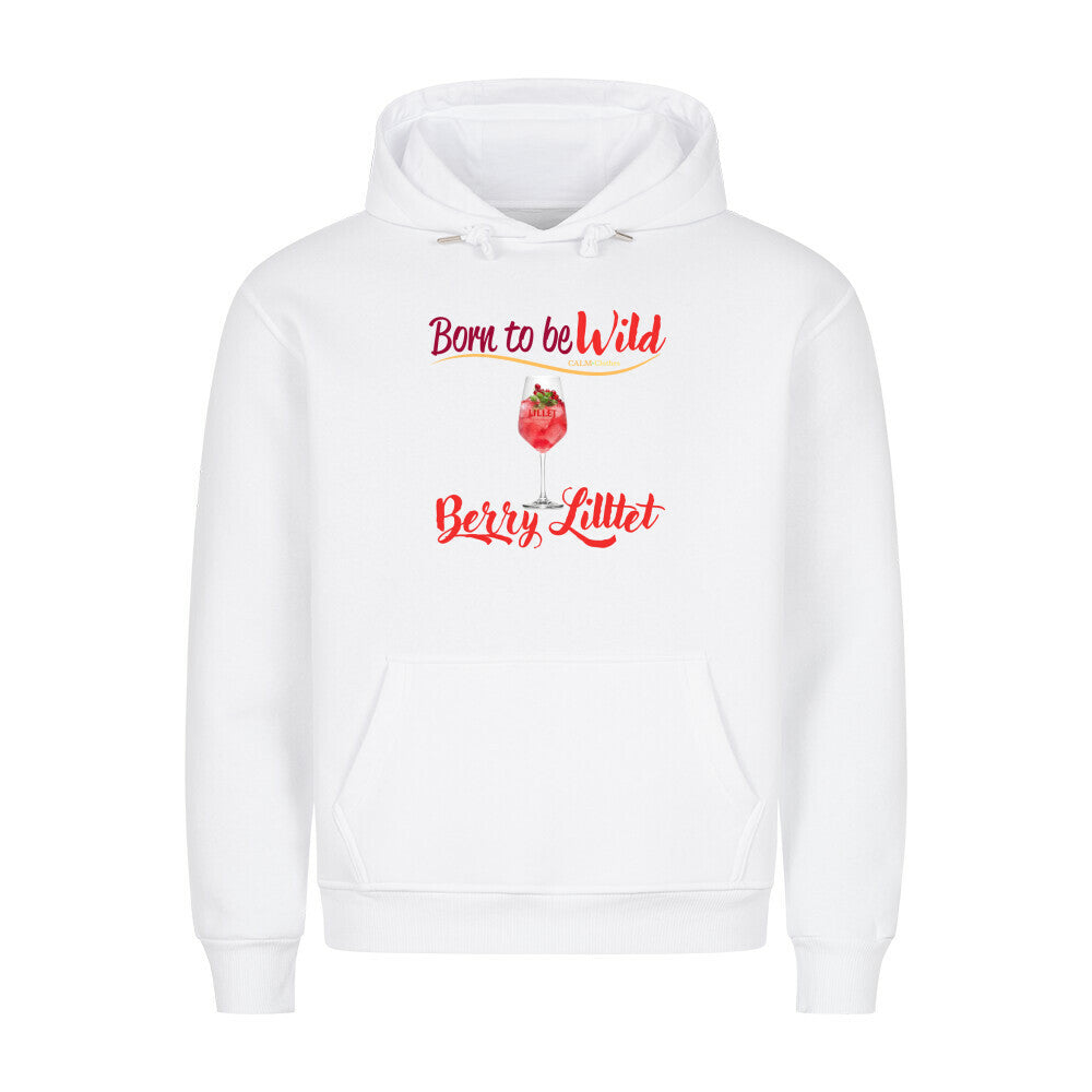 Born to be Wild Berry Lillet - Ladys Hoodie Weiß